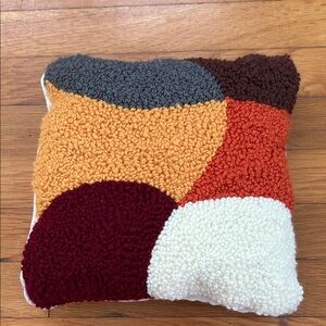 Punch needle autumn-fall pillow handmade